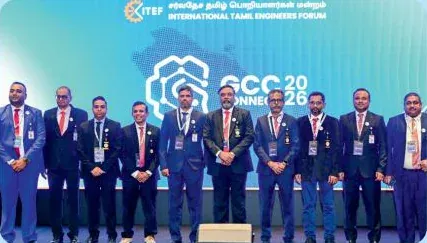 ITEF chapter leaders on stage in front of the GCC Connect 2026 backdrop